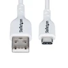 „StarTech“ USB-A į USB-C kabelis, 1 m, Baltas/Įkroviklio laidas, USB 2.0 duomenų perdavimas