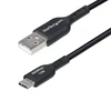 „StarTech“ 1 m USB-A į USB-C kabelė, juoda/laidas, USB 2.0 duomenų perdavimas