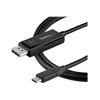 StarTech CDP2DP141MBD USB-C adapterio kabelis USB-C kištukas (DP Old) iki DP 1.4 kištukas, 1m, juodas