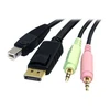 StarTech KVM kabeliai, 1,8m, Juodieji (DP4N1USB6)