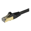StarTech Patrikas CAT6A, STP, 3m, Juoda (6ASPAT3MBK)