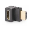 StarTech.com HDMI 2.0 adapteris žemyn kampu, 90 laipsnių HDMI prievado išsaugojimas, M/F - didelės spartos - HDMI adapteris - HDMI kištukas į HDMI kištuką, pasuktas į viršų - juodas - palaiko 4K 60 Hz, dvikryptis, pasyvus