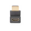 StarTech.com HDMI 2.0 adapteris žemyn kampu, 90 laipsnių HDMI prievado išsaugojimas, M/F - didelės spartos - HDMI adapteris - HDMI kištukas į HDMI kištuką, pasuktas į viršų - juodas - palaiko 4K 60 Hz, dvikryptis, pasyvus