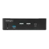 StarTech.com 2 prievadų „DisplayPort KVM“ jungiklis, 8K 60Hz / 4K 144Hz, vienas ekranas, DP 1.4, 2 USB 3.0 prievadai, 4 USB 2.0 HID prievadai, mygtukų ir karštųjų klavišų perjungimas, suderinamas su TAA – nepriklausomas nuo OS, metalinis korpusas (D86A2-2-PORT-8K-KVM) – KVM / garso / USB jungiklis