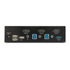 StarTech.com 2 prievadų „DisplayPort KVM“ jungiklis, 8K 60Hz / 4K 144Hz, vienas ekranas, DP 1.4, 2 USB 3.0 prievadai, 4 USB 2.0 HID prievadai, mygtukų ir karštųjų klavišų perjungimas, suderinamas su TAA – nepriklausomas nuo OS, metalinis korpusas (D86A2-2-PORT-8K-KVM) – KVM / garso / USB jungiklis