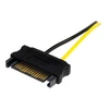 StarTech SATA 15 kontaktų – PCIE 8 kontaktų, 0,15 m, geltona (SATPCIEX8ADP)