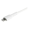 USB kabelis StarTech USB-C - Žaibas 1 m Baltas (RUSBCLTMM1MW)