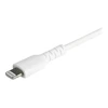 USB kabelis StarTech USB-C - Žaibas 1 m Baltas (RUSBCLTMM1MW)