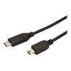 USB kabelis StarTech USB-C - miniUSB 2 m juodasis (USB2CMB2M)