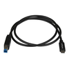 USB kabelis StarTech USB-B - USB-C 1 m Juodas (USB31CB1M)