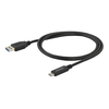 USB kabelis StarTech USB-A - USB-C 1 m Juodas (USB315AC1M)