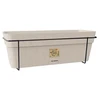 Stefanplast Balcony set with automatic watering system and metal support 50x18x17cm baltas