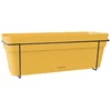 Stefanplast Balcony set with automatic watering system and metal support 50x18x17cm mustard yellow