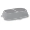 Stefanplast Feed bowl Break 11 0,4+0,4L 28x17x6cm assorted pilkas/mėlynas