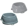Stefanplast Feed bowl Break 2 0.6L 19x19x7cm assorted pilkas/mėlynas
