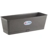 Stefanplast Bikuva.lt Vazonas/lovelis gėlėms su vandens rezervuaru 50x18x16 cm pilkas STEFANPLAS