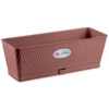 Vazonas LIBERTY lovelis su vand. rez. 9 L 50x18x16 cm ruda sp. 87569 STEFANPLAST