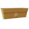 Stefanplast Flower box with tray Ethica 30x13x12cm mustard yellow