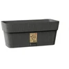 Stefanplast Flower box with tray Ethica 30x13x12cm pilkas