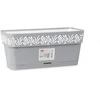 Stefanplast Vazonas OPERA GAIA lovelis su vand. rez. 2,75 L 30x13x12 cm pilka sp. 88701 STEF