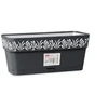 Stefanplast Self-watering planter Gaia Antracito Plastmasinis (13,3 x 12,3 x 29,3 cm)