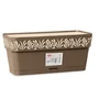 Stefanplast Vazonas OPERA GAIA lovelis su vand. rez. 2,75 L 30x13x12 cm ruda sp. 88702 STEFA