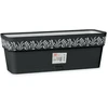 Stefanplast Self-watering planter Gaia Antracito Plastmasinis (19 x 17 x 49,5 cm)