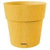 Stefanplast Flower pot with tray Ethica Ø20x19cm mustard yellow