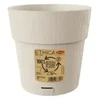 Stefanplast Flower pot with tray Ethica Ø15x15cm baltas