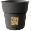 Stefanplast Flower pot with tray Ethica Ø20x19cm pilkas
