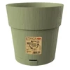 Stefanplast Flower pot with tray Ethica Ø20x19cm žalias