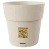 Stefanplast Flower pot with tray Ethica Ø25x25cm baltas