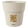 Stefanplast Flower pot with tray Ethica Ø20x19cm baltas