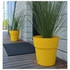 Stefanplast Flower pot with tray Ethica Ø30x29cm mustard yellow