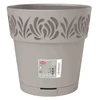 Stefanplast Flower pot with tray Gaia Ø25x25cm light pilka