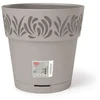 Stefanplast Flower pot with tray Gaia Ø30x29cm light pilka