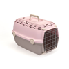 Stefanplast Transportesanas buris Horizon 1 ar metala durvim 48x32x30cm roza/peleks