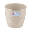 Lumarko Stefanplast Vazonas Liberty Ø30x27cm baltas