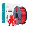 Sunlu PLA+ Filament (Transparent Raudona)