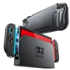 „Supcase Crystal“ dėklas, skirtas „Nintendo Switch 2“ – permatomas juodas