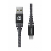 Swissten Kabelis USB Sourcing USB-A - USB-C 1.5 m Pilka (71541010)