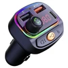 FM siųstuvas „Swissten RGB Bluetooth FM“ siųstuvas, 2x USB / USB-C