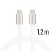 Swissten Textile Universal Quick Charge 3.0 USB-C į USB-C duomenų ir įkrovimo laidas 1,2 m