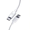 Kabelisis T-PHOX GLARY LITE SERIES 3A 1M USB-C/USB-C Baltas