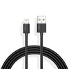 T-PHOX CABLE NETS LIGHTNING Juodas 3A ; PVC ; 2M