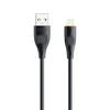 Kabelis 3A 1m USB - Lightning T-Phox X-Lite juodos spalvos