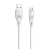 T-Phox USB-A - microUSB kabelis 1 m, baltas
