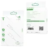 T-PHOX CC15 SERIJOS USB-C/USB-C LAIDAS 60W 3A Baltas