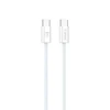 USB laidas T-Phox USB-C - USB-C 1 m Baltas