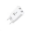 ŁAD SIEC T-PHOX POCKET SERIES 2xUSB TCC-224 12W + LAIDAS USB-C baltos spalvos